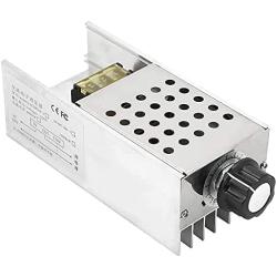 Yenslii AC 110V 120V 220V 230V 6000W High Power SCR Motor Speed Controller,Voltage Regulator Dimmer Thermostats with Safety Protection Shell
