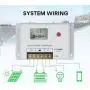 Solar Charge Controller 10A, Bateria Power 12V/24V PWM Solar Controller with LCD Display Dual USB Multiple Load Control Modes for AGM, Gel, Flooded and Lithium Battery, Used in RVs, Boats, Yachts