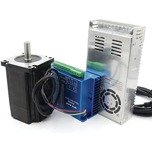 Servo Motor Nema34 12Nm 2 Phase 1700ozin Closed Loop Stepper HSS86 Hybrid Motor Driver 6A With 400W 60V Power Supply