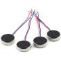 E-outstanding 4-Pack 1027 Mini Vibration Motor with 35mm Length Lead Wire DC 3V 85mA 12000rpm Flat Vibrating Moteur Button Motors for Mobile Phone Tablet Household Appliances 10x2.7mm