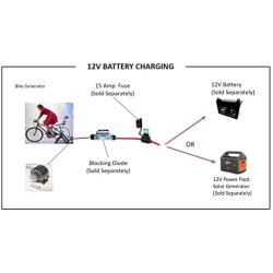 300 Watt Bicycle Generator 3/8