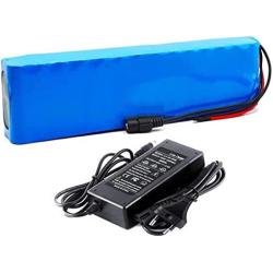 Grideto 36V 30Ah Battery E Bike Lithium Battery Pack,18650 Li-Ion Battery,with Charger,for 200W ~ 500W Motor Electric Bike Motorcycle Scooter