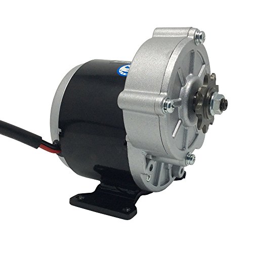 BEMONOC 24 Volt 350 Watt MY1016Z3 Gear Reduction Electric Motor with 9 Tooth Sprocket