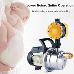 TDRFORCE 3/4 HP Water Pressure Booster Pump 110V Inline Water Transfer Pump Automatic Self Priming Irrigation Pump Shallow Well Jet Pump Household Booster Pump
