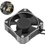 hightseck 21000RPM RC Motor Cooling Fan, 8.5V 35MM Brushless RC Motor Heatsink, ESC Cooling Fan Heat Dissipation for 1/10 1/12 1/8 RC Car Sensored Brushless Motor(Silver)