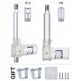 16 Inch 400MM Stroke Linear Motion Actuators (4 6 8 10 12 20 Optional) Electric Telescopic Rod DC 12V Motor 3.3MM/S 8000N 1700lb 800kg Load Heavy Duty for Automotive