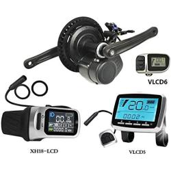 Pswpower 36V 250W/ 350W/ 500W TSDZ2 Electric Bicycle Central Mid Motor with Torque Sensor and VLCD5/ XH-18 LCD Display (Ships from Germany)(AD)