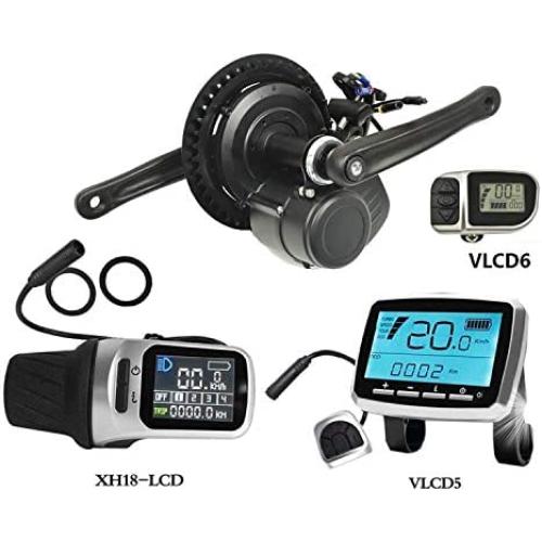 Pswpower 36V 250W/ 350W/ 500W TSDZ2 Electric Bicycle Central Mid Motor with Torque Sensor and VLCD5/ XH-18 LCD Display (Ships from Germany)(AD)