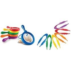 Learning Resources Jumbo Magnifiers, Exploration Play, Set of 6 Magnifiers, 6.7