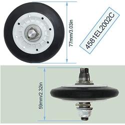 Dryer Repair Kit Compatible with LG Kenmore Dryer Include 4581EL2002C Dryer Drum Roller Assembly 4400EL2001A Dryer Belt 4561EL3002A Dryer Motor Idler Pulley&Spring, Replace 4581EL3001A 4581EL3001C