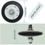 Dryer Repair Kit Compatible with LG Kenmore Dryer Include 4581EL2002C Dryer Drum Roller Assembly 4400EL2001A Dryer Belt 4561EL3002A Dryer Motor Idler Pulley&Spring, Replace 4581EL3001A 4581EL3001C