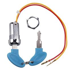 2 Pack 2 Wires Ignition Switch Key Starter Switch with 4 Keys ​On-Off for Electric Scooter ATV Moped Go Kart