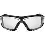 Birdz Eyewear Gasket Safety Padded Motorcycle Sport Sunglasses Black with Clear Lens