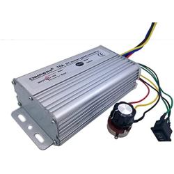 CHIXIA 70A DC Motor Speed Controller 12V-60V Reversible PWM Control Forward Reverse Switch-Silver