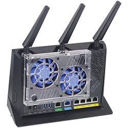 Router Cooling Fan 7CM Adjustable Speed Ultra Silent Radiator for RT-AX86U Dustproof Temperature Reduction