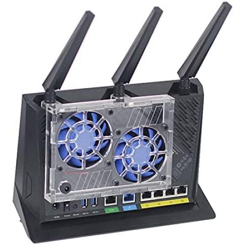 Router Cooling Fan 7CM USB 5V Ultra Silent Radiator for RT-AX86U Dustproof Temperature Reduction