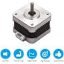 3D Printer Stepper Motor 42-34, 2 Phases 0.8A 1.8 Degrees 0.4 N.M 42-34 Stepper Motor for Creality Ender-3 X/Y/Z Axis and CR-10 Series Z Axis