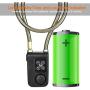 Smart Chain Lock, Vbestlife Bluetooth 4 Digital Combination Password Waterproof Keyless Anti Theft Alarm 110dB Siren Padlock for Bike Motorcycle Door with Remote Control