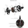 SKYRC X2204 KV2300 CW / CCW Brushless Motor Multirotor Motor with Screws for RC Quadcopter