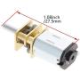 Fielect DC 12V 100RPM Mini Metal Gearwheel Micro Speed Reduction Motor Mini Gear Box Motor GA12-N20