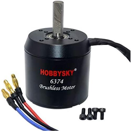 Hobbysky 6374 230KV Brushless Outrunner Motor Belt Drive Motor with Closed Cover for DIY Electric Skateboard Electric Bike Mini Scooter Surfboard