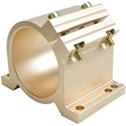 GZYF CNC Spindle Clamp 65MM 80mm Mounting Bracket for Spindle/Silver, 65mm Gold
