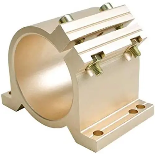 GZYF CNC Spindle Clamp 65MM 80mm Mounting Bracket for Spindle/Silver, 65mm Gold