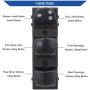 Obaee Door Master Window Switch Power Control Button Compatible with 2013-2018 Nissan Pathfinder/Altima/Frontier/Leaf/Juke, 2013-2019 Sentra, 2014-2019 Rogue, Replaces OEM 25401-3TA5A 25401-3SH1A
