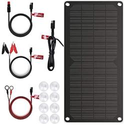 Renogy 10 Watts Portable Solar Battery Charger Maintainer, Backup for Car Boat Marine Motorcycles Truck