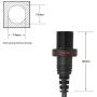 CERRXIAN 30cm Left Angle Micro USB Mount Extension Dash Flush Cable for Car, Boat, Motorcycle, Truck Dashboard(L-Micro)