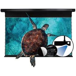 VIVIDSTORM-ALR Screens,Revolve & Sound Transparent ALR UST Motor Tension Screen,Motorized Tension Pull Down Screen,16: 9 Home Theatre System Compatible with UST Laser TV Projector,VBMSLUST84HPA