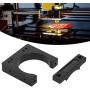 CNC Motor Clamp Mounting Bracket, 71mm Shaft Spindle Motor Mount Holder with M5 Screws and Connector Kit, Aluminum Router Mount for CNC Engraving Machine