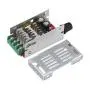 12V Fan Controller, DROK DC Motor Speed Controller for Brush Motor 7V-60V 20A 420W PWM Driver Board Control 12V 24V 36V 48V Regulator Cooling Fan Dimmer Governor Pulse Width Modulator with Adjust Knob
