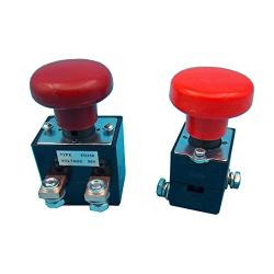 ED125B-1 125A Emergency Stop Switch Red Mushroom Head Push Button Switches Replacing for Albright Stacker Forklift Electric Motorcar Pallet Trucks (ED125B-1 (125A, 48V))