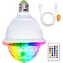 LETOUR Disco Ball Light with Remote Control 9.8Ft E26/E27 Screw Socket Speaker Sound Activated RGB Disco Party Rorate Light Bulb for Party Birthday/Wedding/Pub/Home Use/Xmas/DJ/Dance/KTV