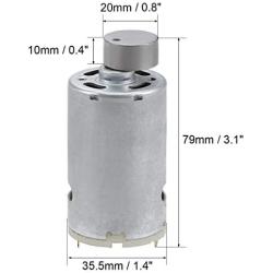 uxcell Vibration Motors DC 12V 170mA 4800RPM Vibrating Motor Strong Power for DIY Electric Massager 79x35.5mm