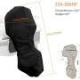 Softclub Boat Motor Covers 250-350 HP, Full Outboard Motor Cover, 600D Heavy Duty Fabric, Waterproof, Black Outboard Boat Engine Cover