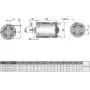 Fielect 18V DC Motor 20500RPM Round Shaft High Torque Electric Motor for DIY Electric/Electronic Projects, Drills, Robots, RC Vehicals, Remote Controlled Cars/Robot, Saw Repair/Replacement Engine