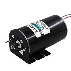 DC Moter, DC12V Adjustable Speed DC Motor 180W Permanent Magnet DC Motor 2000RPM with Bracket (DC 12V 2000RPM)