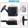 MWMNUN Recoil Pull Starter with Claw Pawl Cog for 43cc 47cc 49cc 50c ATVs Pocket Dirt Bike Gas Scooters Pocket Bikes Mid-Bikes Mini-Choppers Small Quads with Claw Pawl Cog