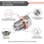 DEEFILL M14 x 1.5 Magnetic Oil Drain Plug, Stainless Steel Oil Drain Plug with Copper Crush Washer Replacement for Ford, GM, Hyundai, KIA and Accord, CRV, Civic, Pilot, Fit, Odyssey