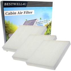 3 Pack White BW285 Cabin air filter Replacement for CF10285,CP285