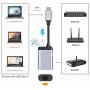 Xiwai USB-C Type-C USB3.1 to 1000Mbps Gigabit Ethernet Network LAN Adapter with Female PD Power Port