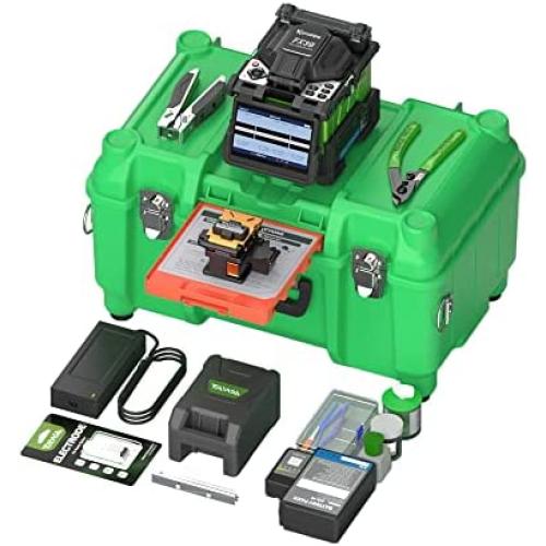 6 Motor Alignment Trunk Fusion Splicer KomShine FX39 6S Fast Splicing, 7800mAh Battery 400 Cycles of Splicing and Heating empalmadora de fibra óptica