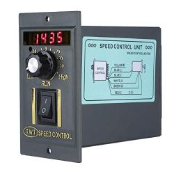 Adjustable 15-400W 5 Types Digital Motor Speed Controller AC 220V 50Hz Stepless Motor Speed Controller 0-1450rpm (15W)