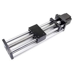 Befenybay 150mm Effective Travel Length Double Optical Axis Guide Ballscrew SFU1605 with NEMA23 Stepper Motor for DIY CNC Router Parts X Y Z Linear Stage Actuator and 3D Printe