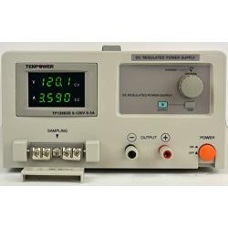Tekpower TP12003D DC Adjustable Linear Power Supply, Input 120V, Output 0-120V @ 0-3A Adjustable,Transformer Type Clean Power Source (120Volt/3A), Better than HY3003D