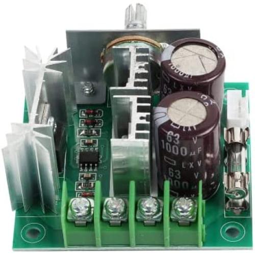 UNIMORE 12V-40V 10A PWM DC Motor Speed Controller with Knob, High Efficiency, High Torque, Low Heat Generating with Reverse Polarity Protection, High Current Protection