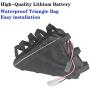 Jieoto 72V E-Bike Battery 30Ah 20S 6P Li-ion Triangle Battery Pack Electric Motorcycle 500W-2800W Lithium Battery with 5A Quick Charger and Triangle Bag