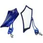 ESUPPORT Blue Universal Motorcycle Motorbike Bike 8mm 10mm Rear View Side Mirror Scooter ATV